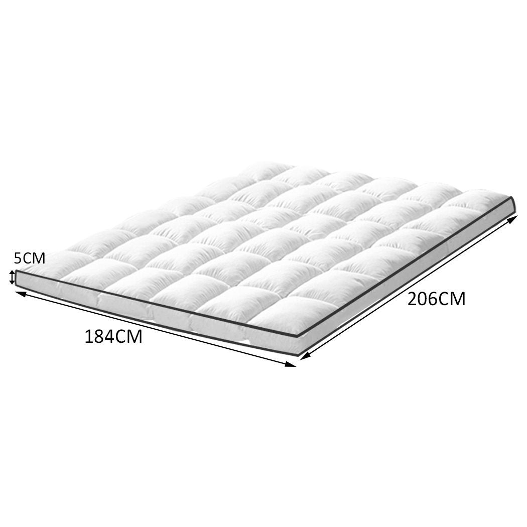 bedding Bedding Luxury Pillowtop Mattress Topper Mat Pad Protector Cover King