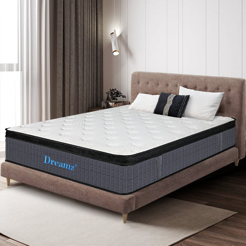 Bedding Mattress Spring Double Size Premium Bed Top Foam Medium Firm 32CM