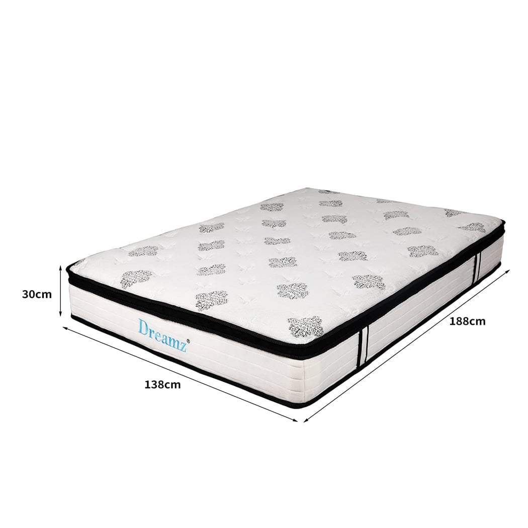 Bedding Mattress Spring Double Size Premium Bed Top Foam Medium Soft 30CM