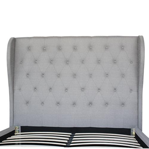 Bedroom Bedframe Queen Size Grey Colour