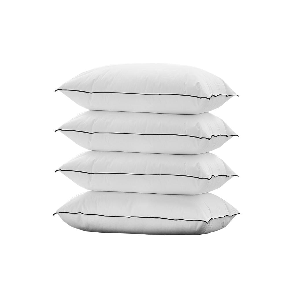 Bedra Microfibre Pillow Hotel Cotton Cover Home Soft Quality Luxury 4pcs 48x73cm