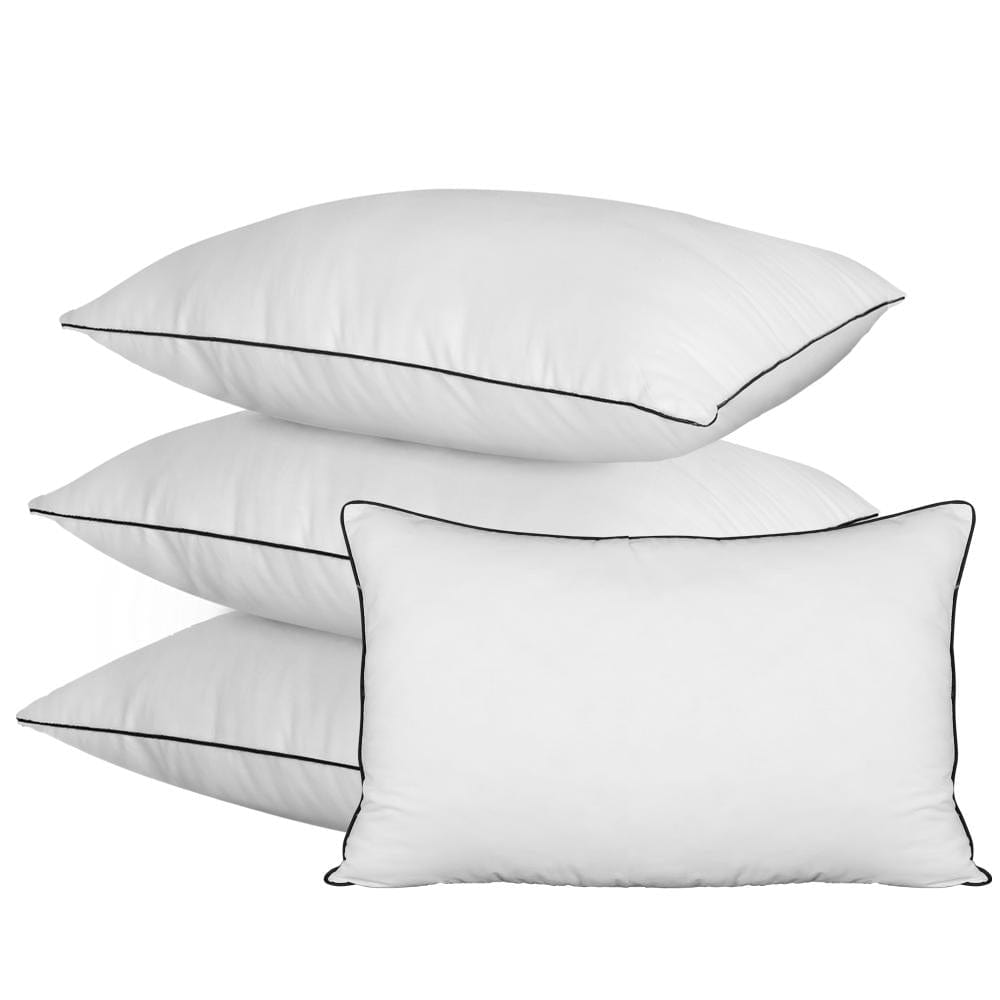 Bedra Microfibre Pillow Hotel Cotton Cover Home Soft Quality Luxury 4pcs 50x90cm