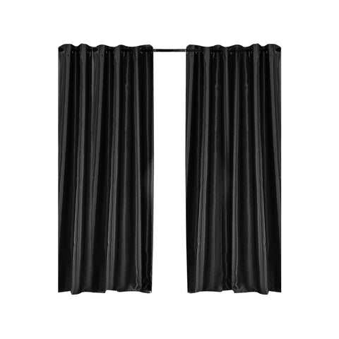 living room Bedroom Blockout Curtains Black 140CM x 230CM