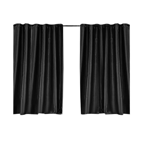 living room Bedroom Blockout Curtains Black 300CM x 230CM