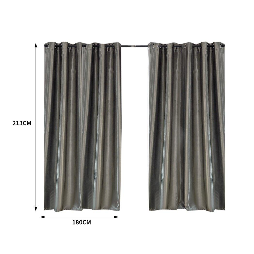 living room Bedroom Blockout Curtains Grey 180CM x 213CM