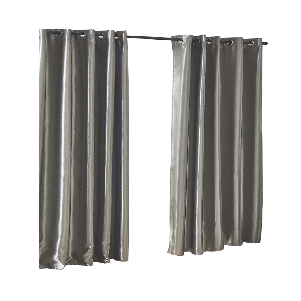 living room Bedroom Blockout Curtains Grey 300CM x 230CM