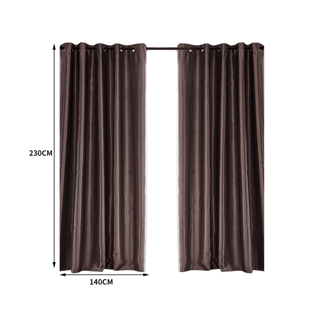 living room Bedroom Blockout Curtains Taupe 140CM x 230CM