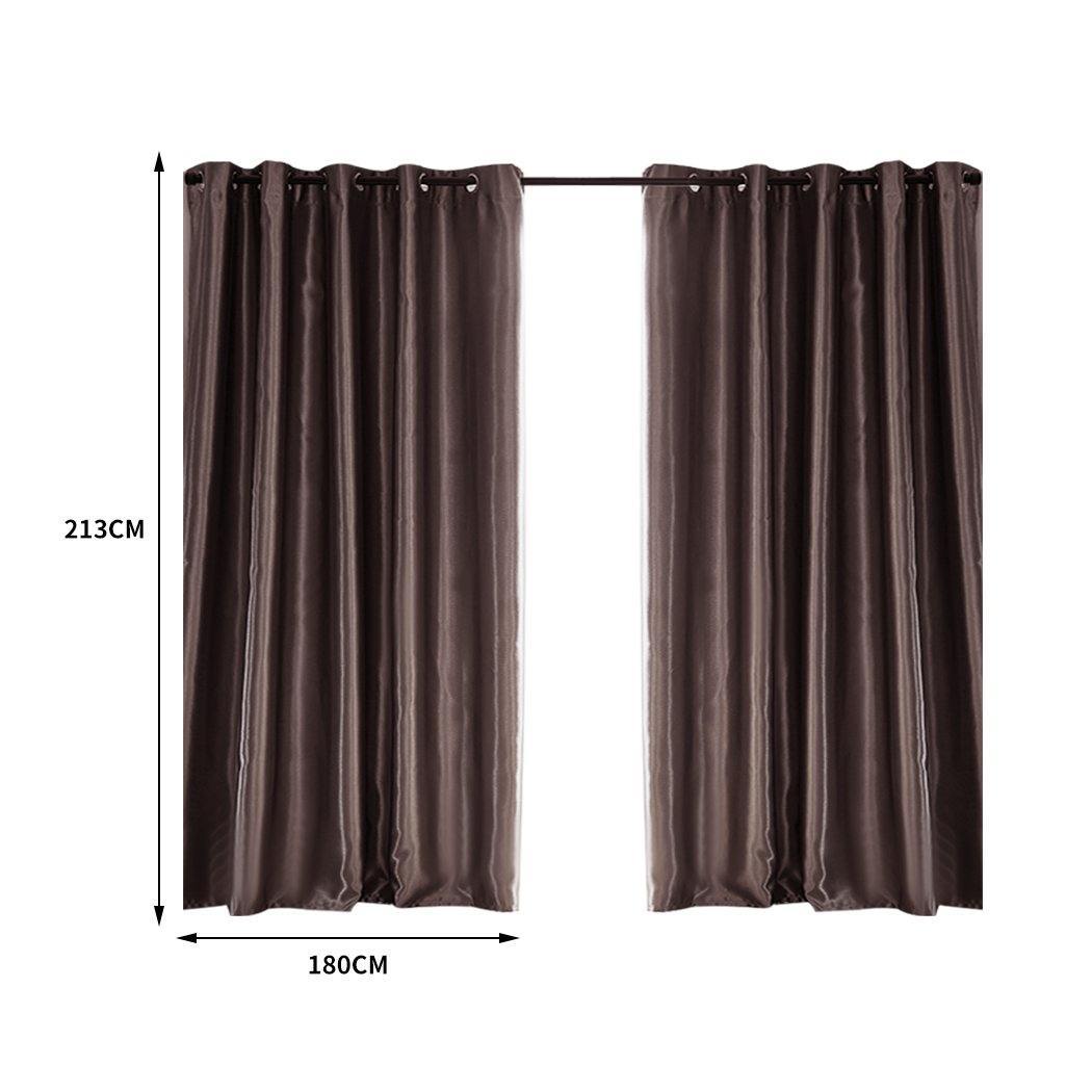 living room Bedroom Blockout Curtains Taupe 180CM x 213CM