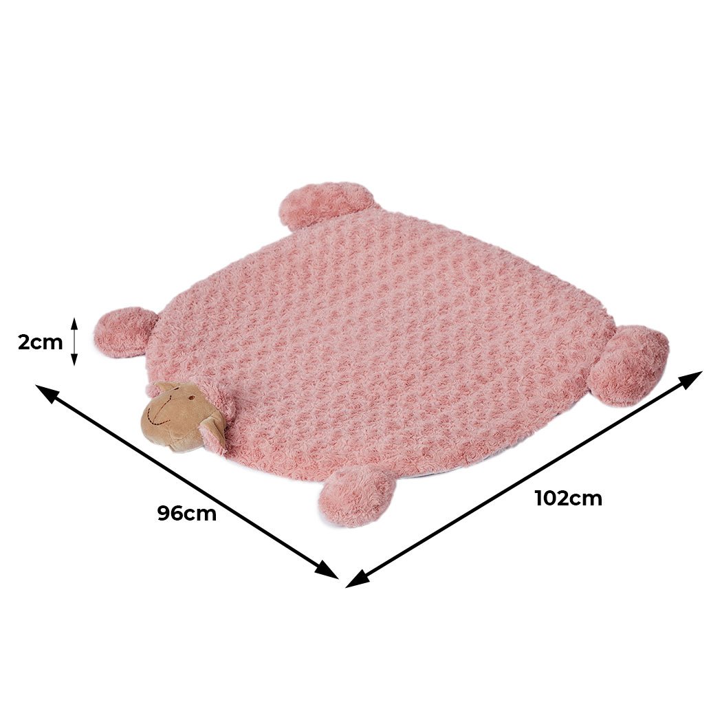 Pet Bed Beds dog squeaky toys cushion puppy kennel mat-pink