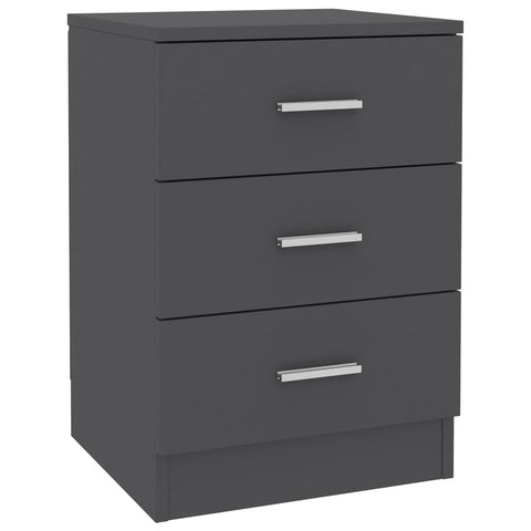 Bedside Cabinet Grey - Chipboard