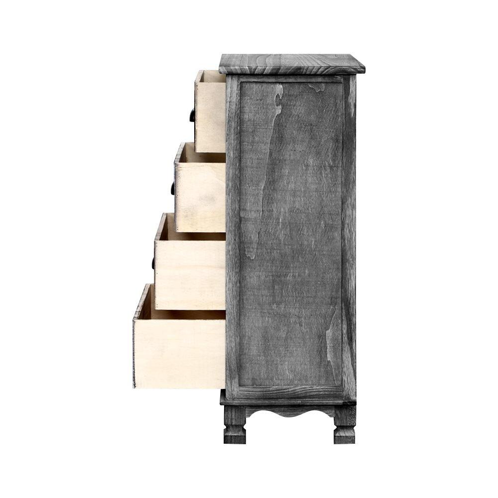 early sale simple deal Bedside Tables Drawers Cabinet Vintage 4 Chest of Drawers Grey Nightstand