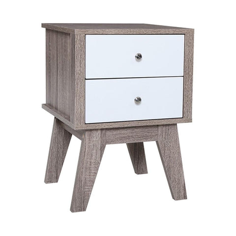 Bedside Tables Drawers Side Table Nightstand Storage Cabinet Wood