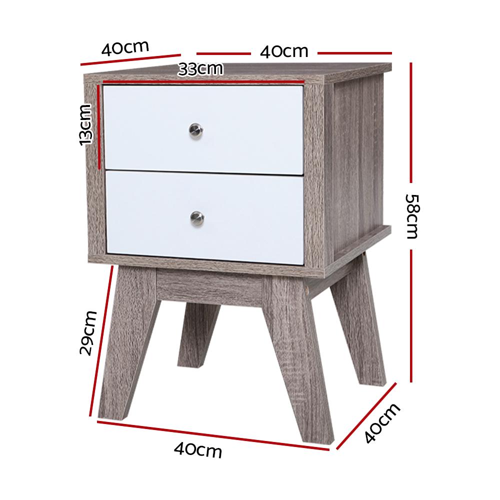 early sale simpledeal Bedside Tables Drawers Side Table Nightstand Storage Cabinet Wood