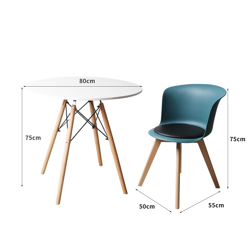 office & study Beech wood 4Pcs Office Meeting Chair Set