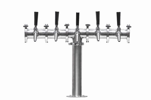 Beer Font Tower - Quintuple Tap Modular Beer Font with Tap