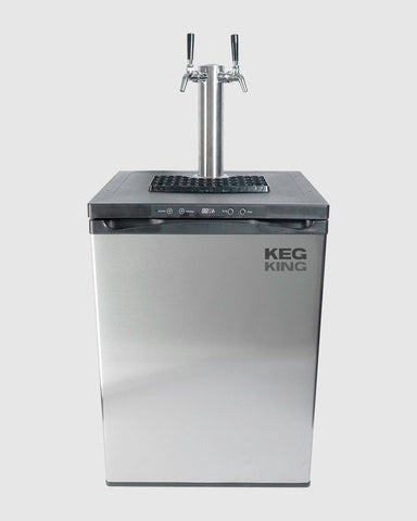 Beer Keg Fridge KegMaster Series XL Kegerator With Two Beer Taps