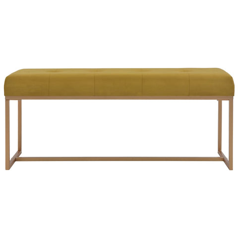 Bench 120 cm Mustard Velvet