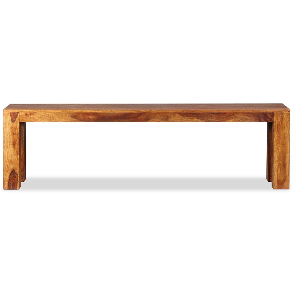 Bench Solid Sheesham Wood 160x35x45 cm
