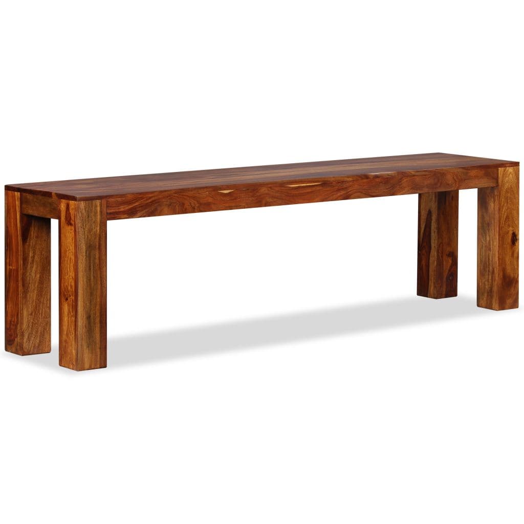 Bench Solid Sheesham Wood 160x35x45 cm