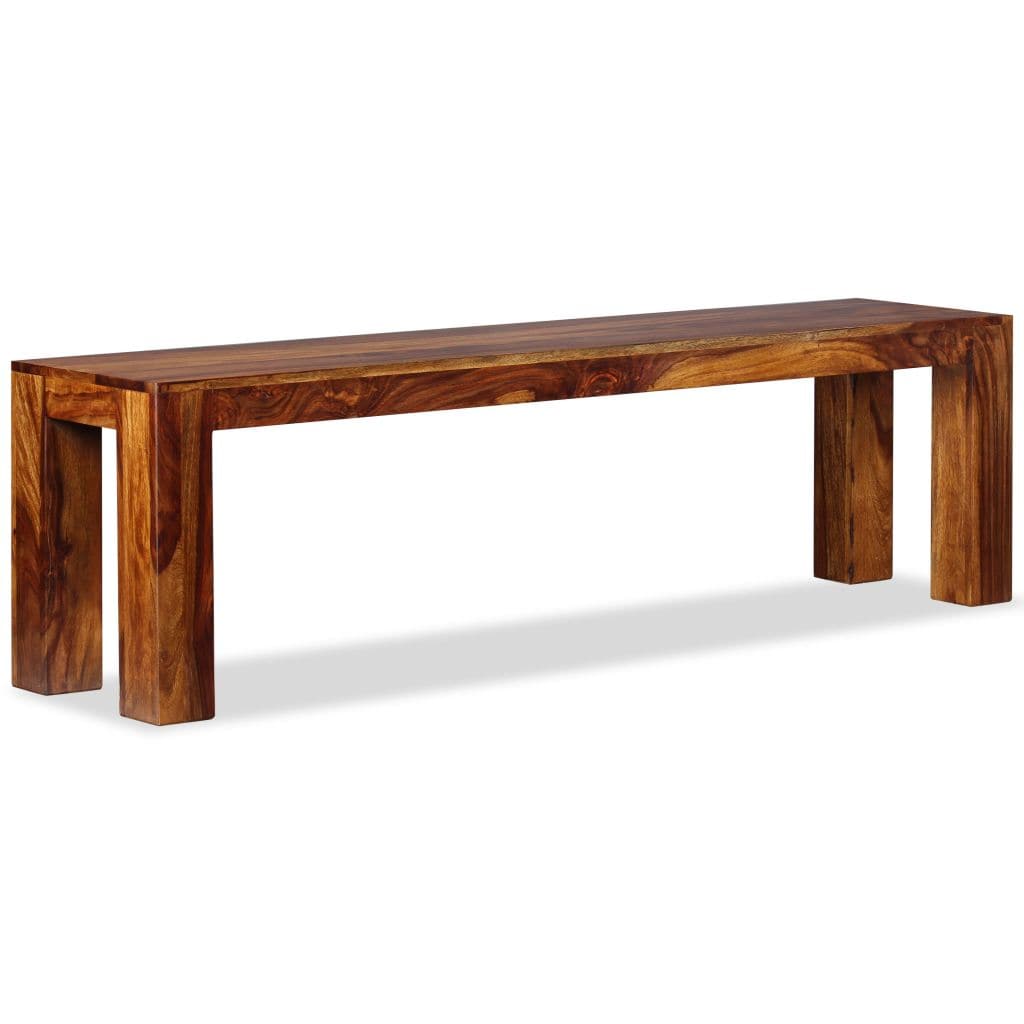 Bench Solid Sheesham Wood 160x35x45 cm