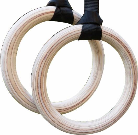 Fitness Accessories Birch Wood Gymnastic Rings