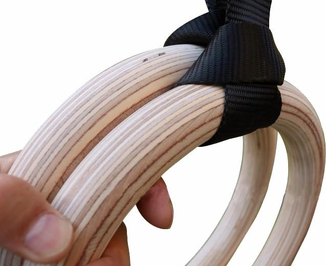 Fitness Accessories Birch Wood Gymnastic Rings