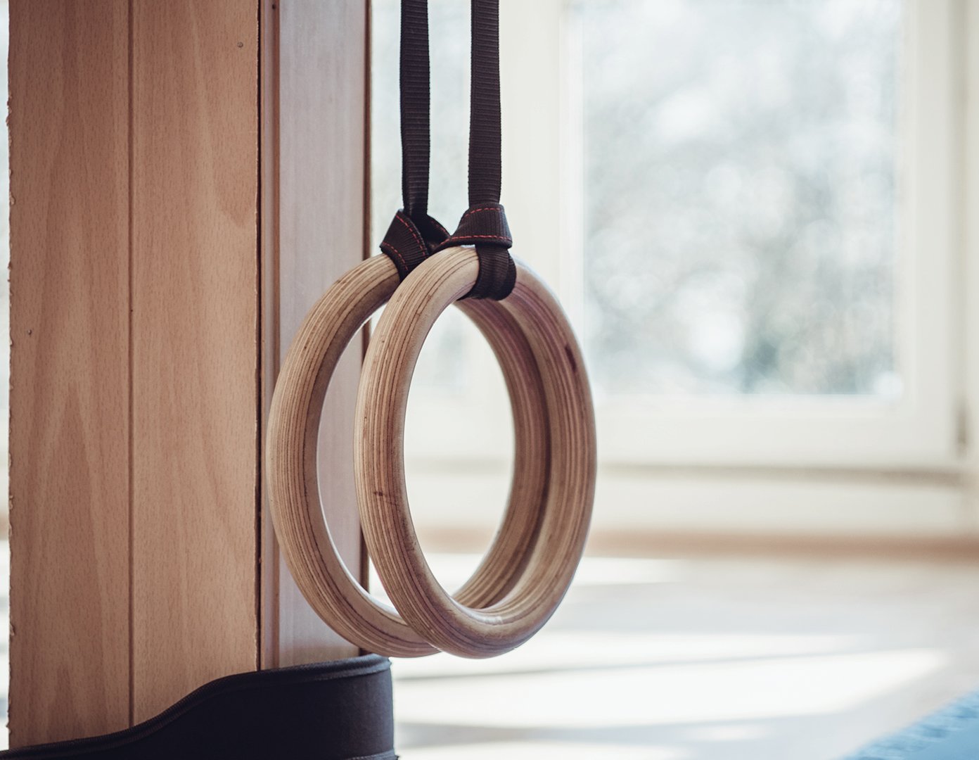 Fitness Accessories Birch Wood Gymnastic Rings