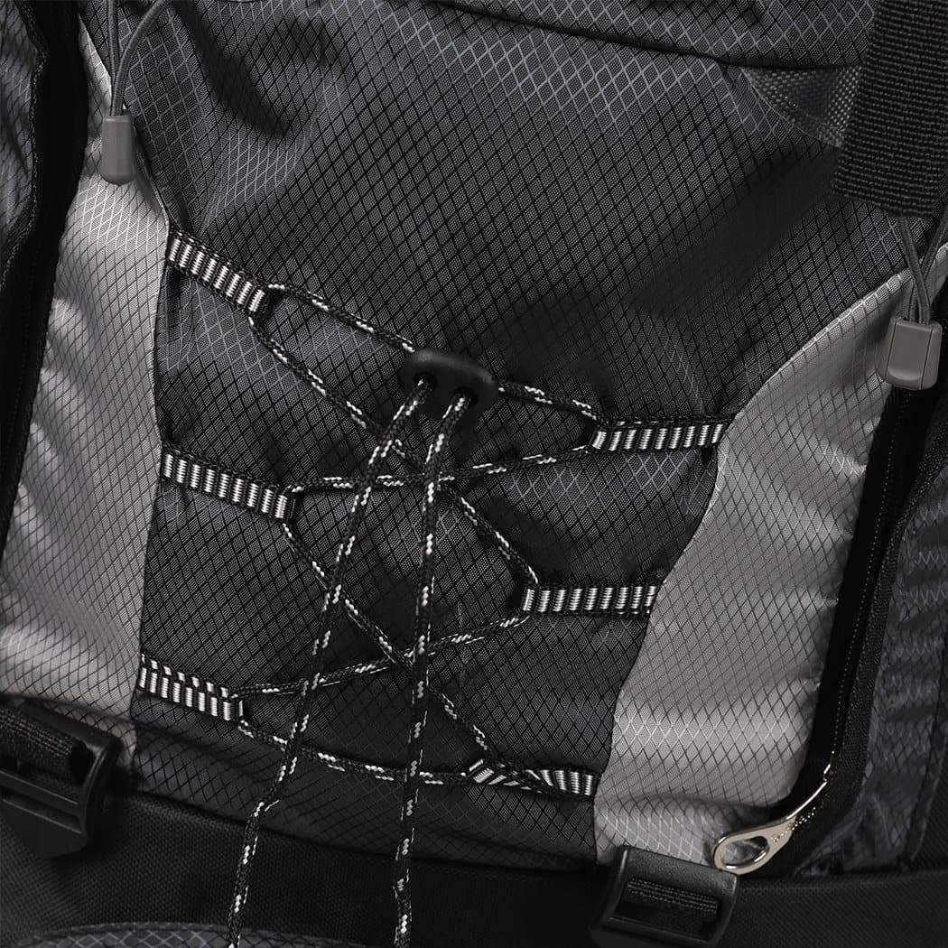 travelling Black 80L Large Waterproof Travel Backpack Camping Outdoor Hiking Luggage-TR0028-BK