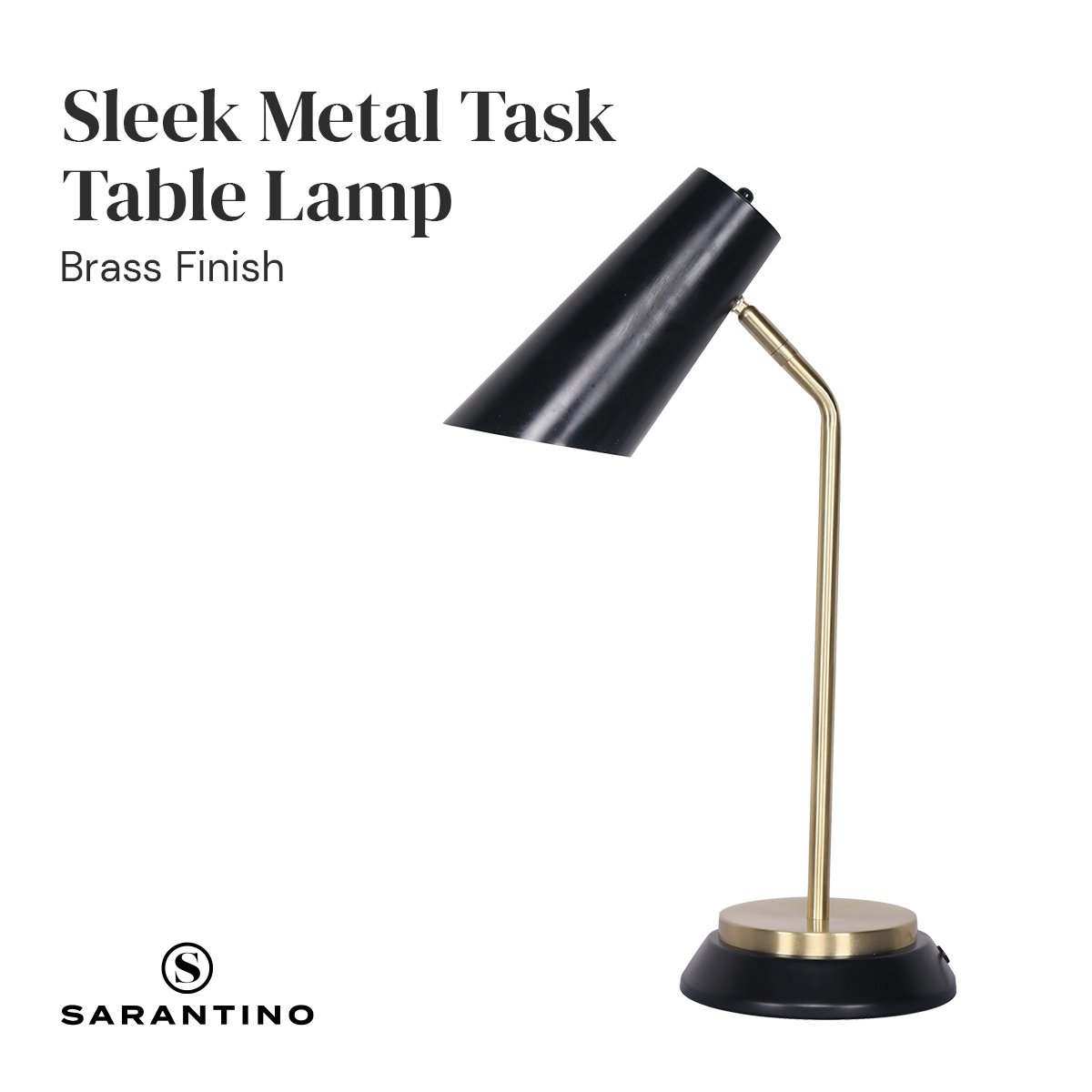 Black/Brass Table Lamp