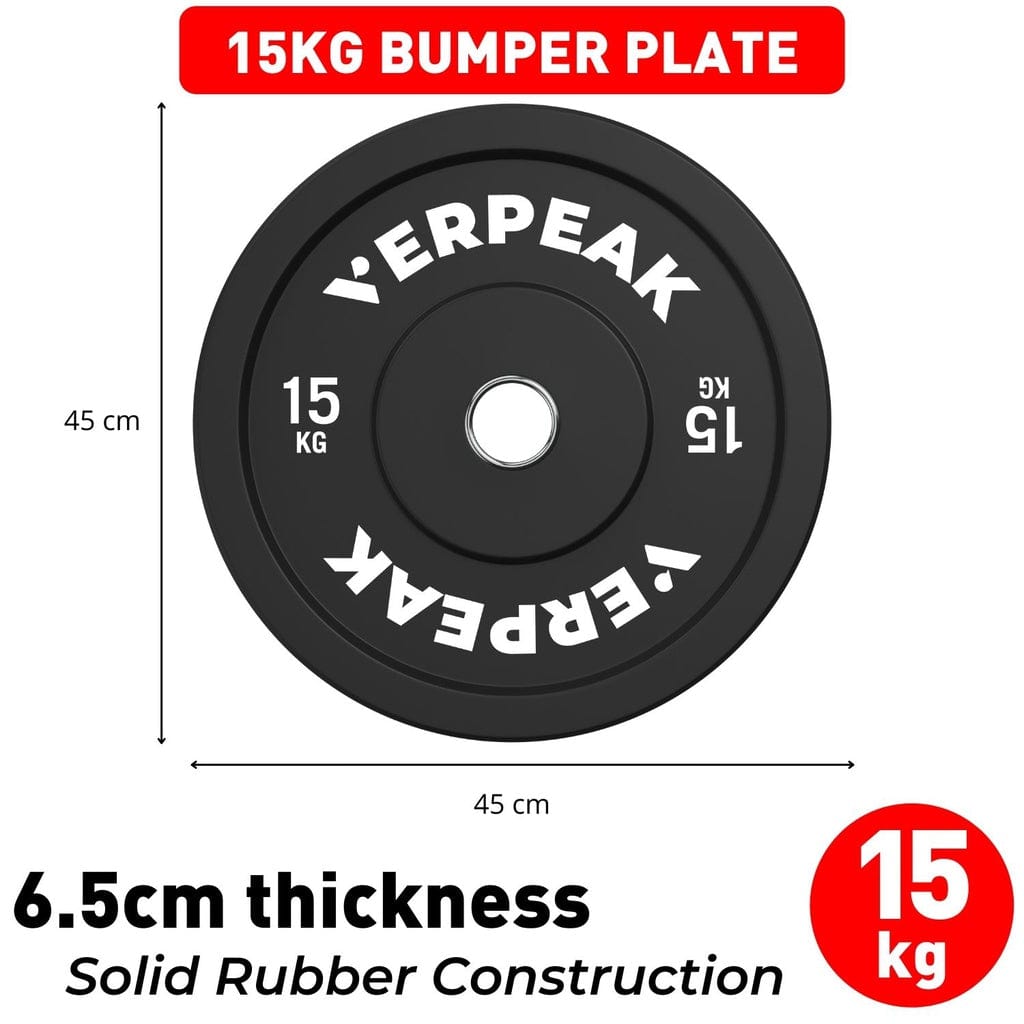 Black Bumper Weight Plates-Olympic 5Kgx2