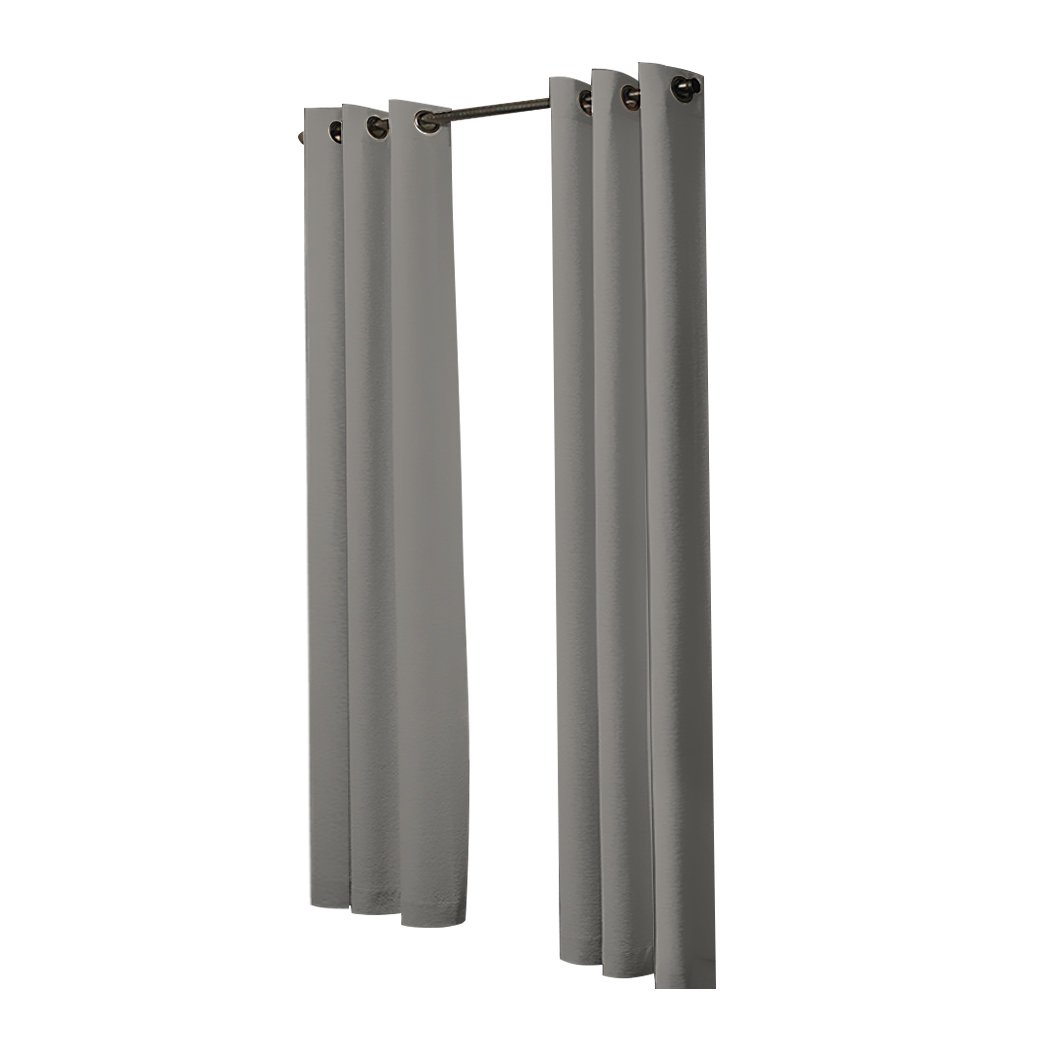 living room Blockout Curtain Blackout Curtains Eyelet Room 102x160cm Charcoal