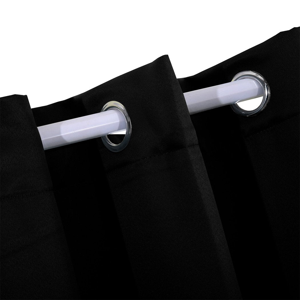 living room Blockout Curtain Blackout Curtains Eyelet Room 102x213cm Black