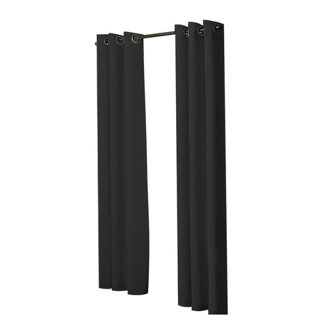 Blockout Curtain Blackout Curtains Eyelet Room 102x213cm Black