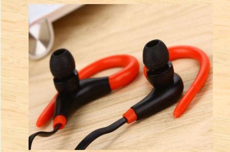 electronics Bluetooth Earphones Ear Hook Red