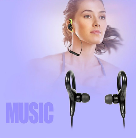 Bluetooth Earphones Ear Hook Red