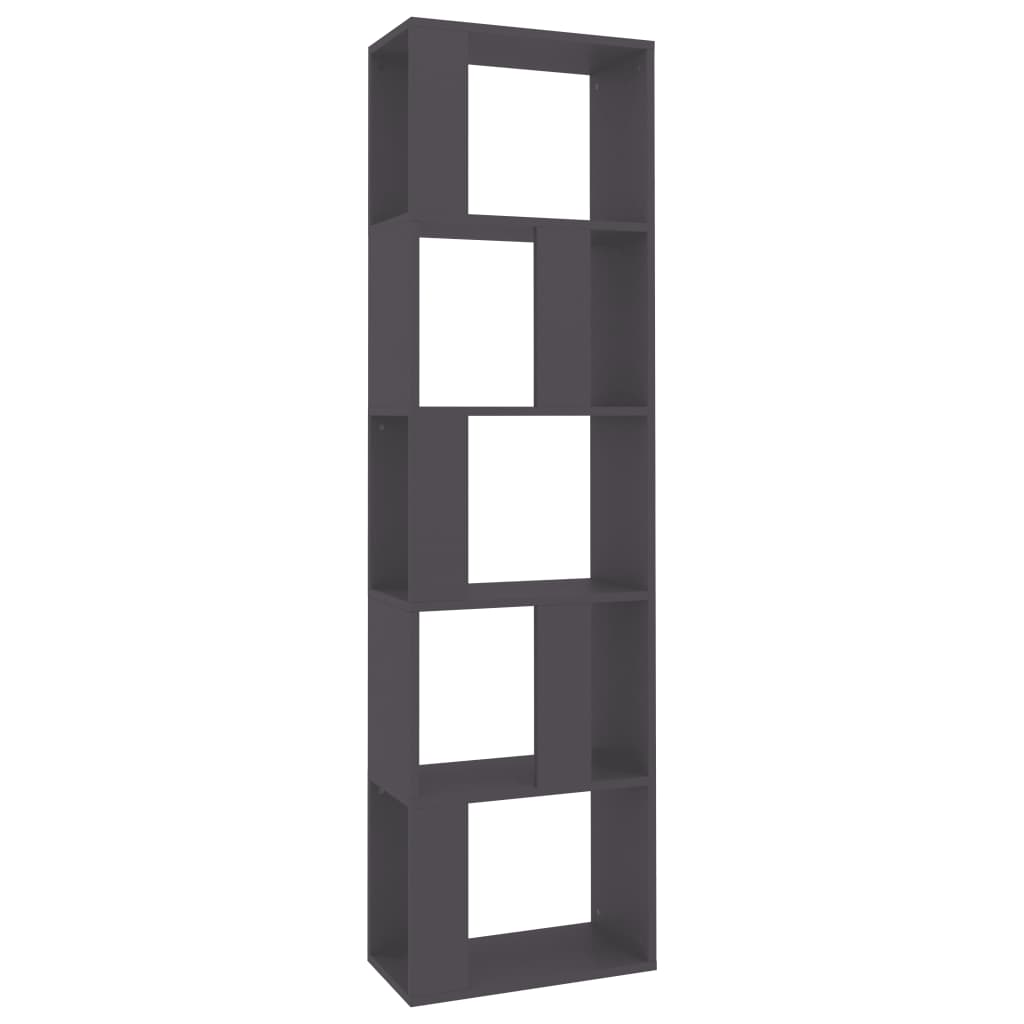 Book Cabinet/Room Divider Grey 45x24x159 cm Chipboard