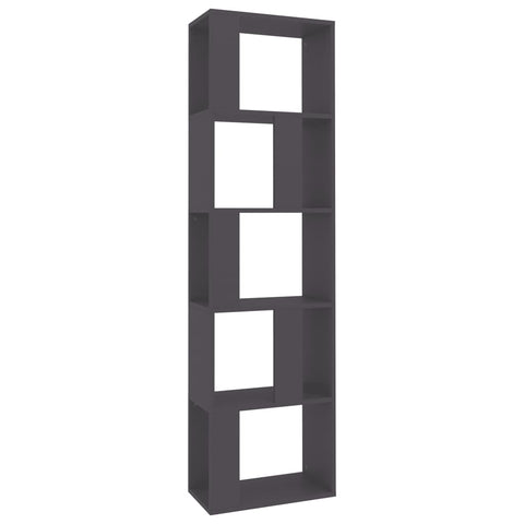 Book Cabinet Room Divider Grey Chipboard