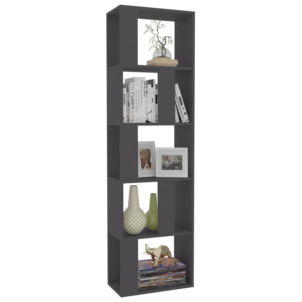 Book Cabinet/Room Divider Grey 45x24x159 cm Chipboard