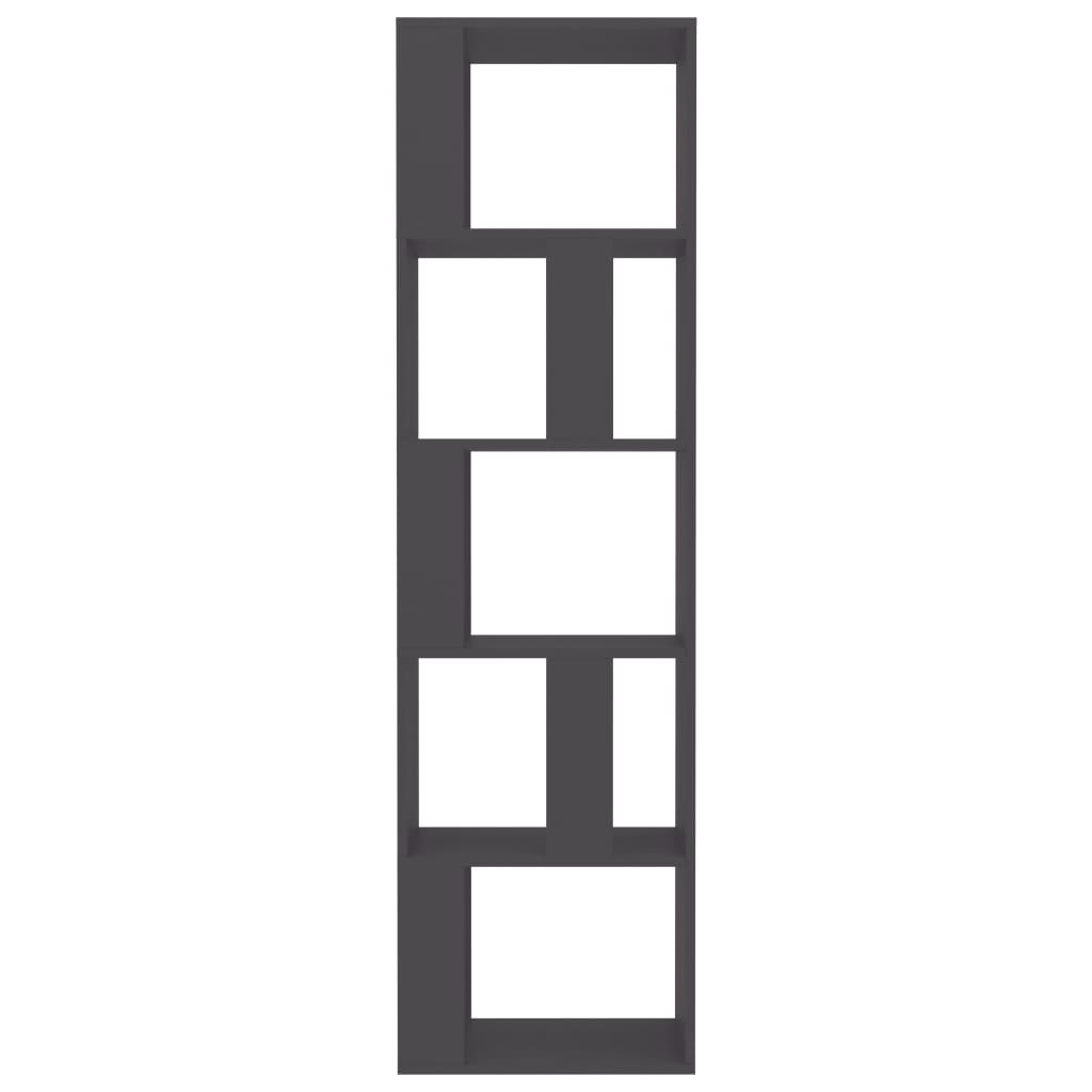 Book Cabinet/Room Divider Grey 45x24x159 cm Chipboard