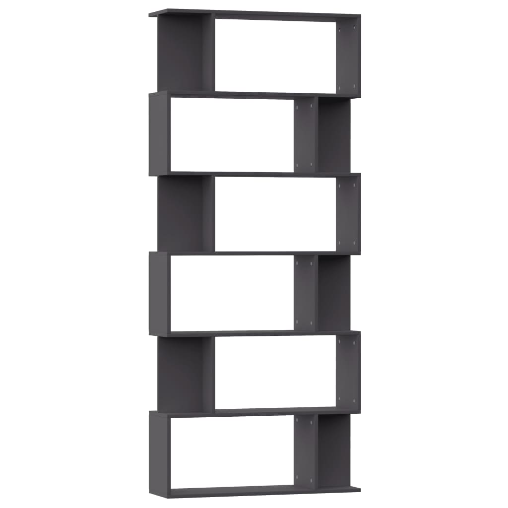 Book Cabinet/Room Divider Grey 80x24x192 cm Chipboard
