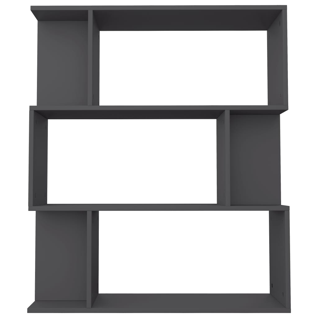 Book Cabinet/Room Divider Grey 80x24x96 cm Chipboard