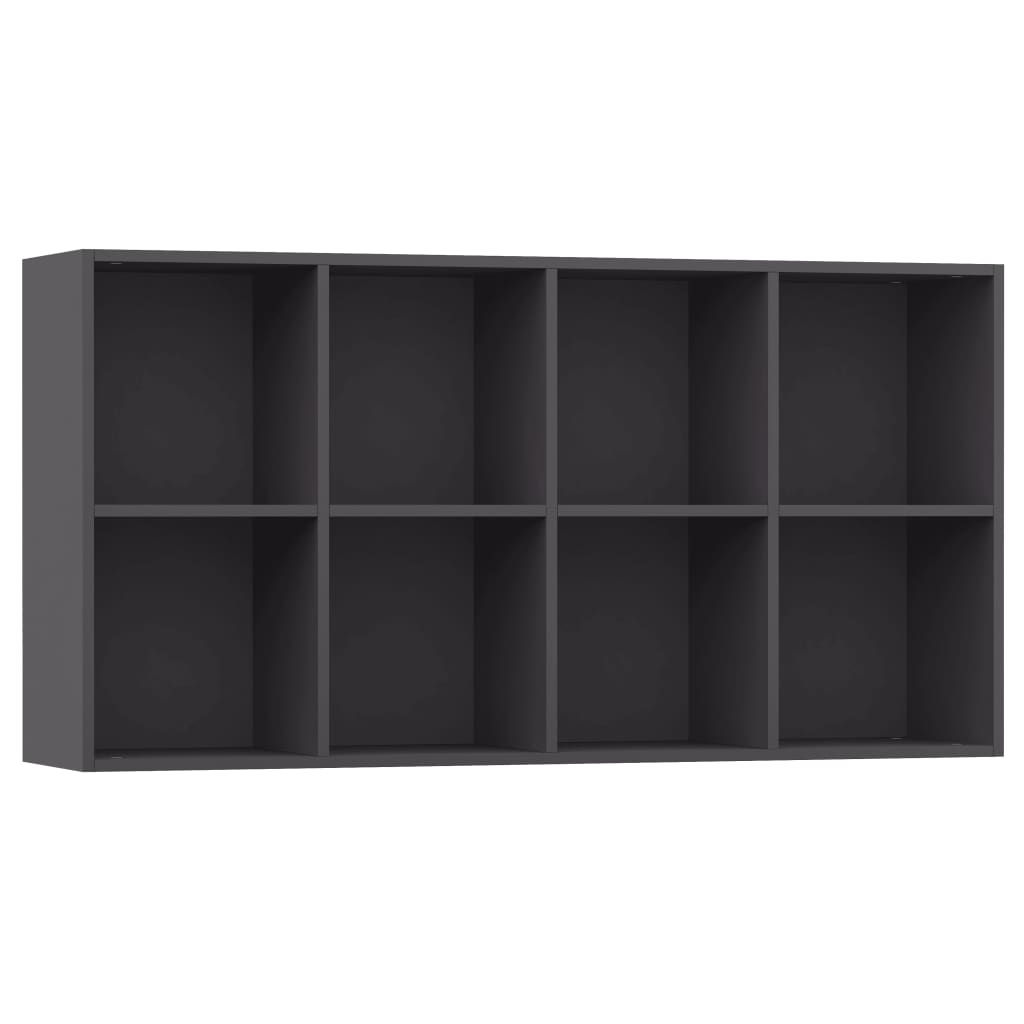 Book Cabinet/Sideboard Grey 66x30x130 cm Chipboard