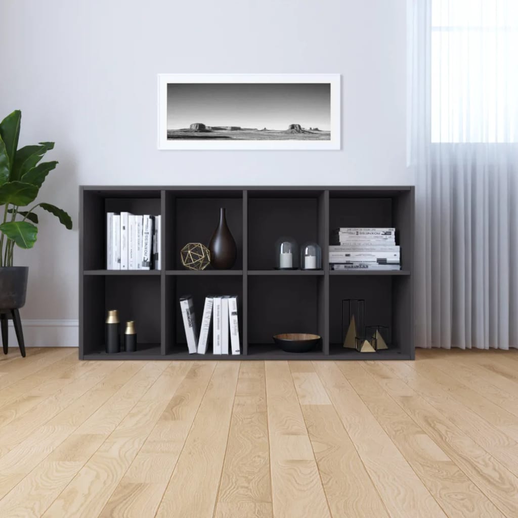 Book Cabinet/Sideboard Grey 66x30x130 cm Chipboard
