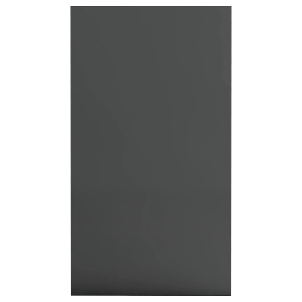 Book Cabinet/Sideboard High Gloss Grey 45x25x80 cm Chipboard