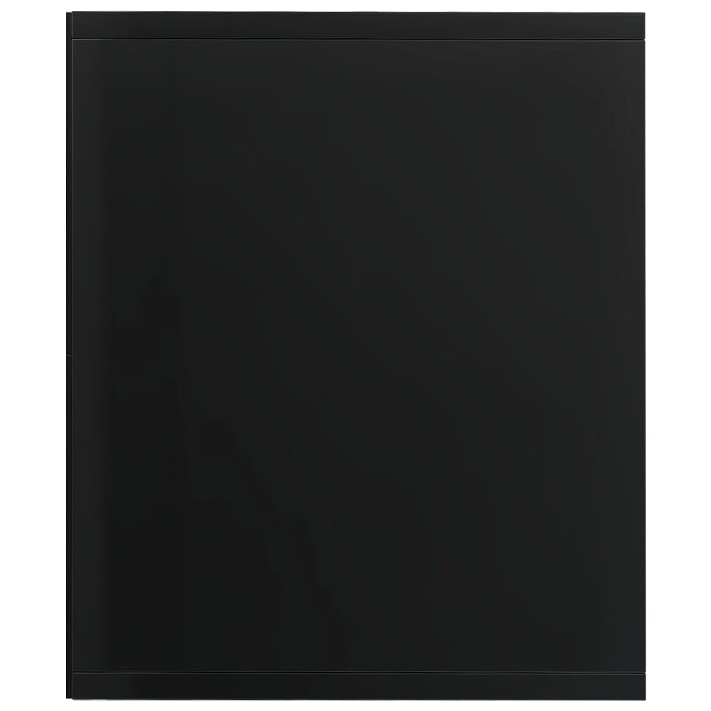 Book Cabinet/TV Cabinet High Gloss Black 36x30x114 cm Chipboard
