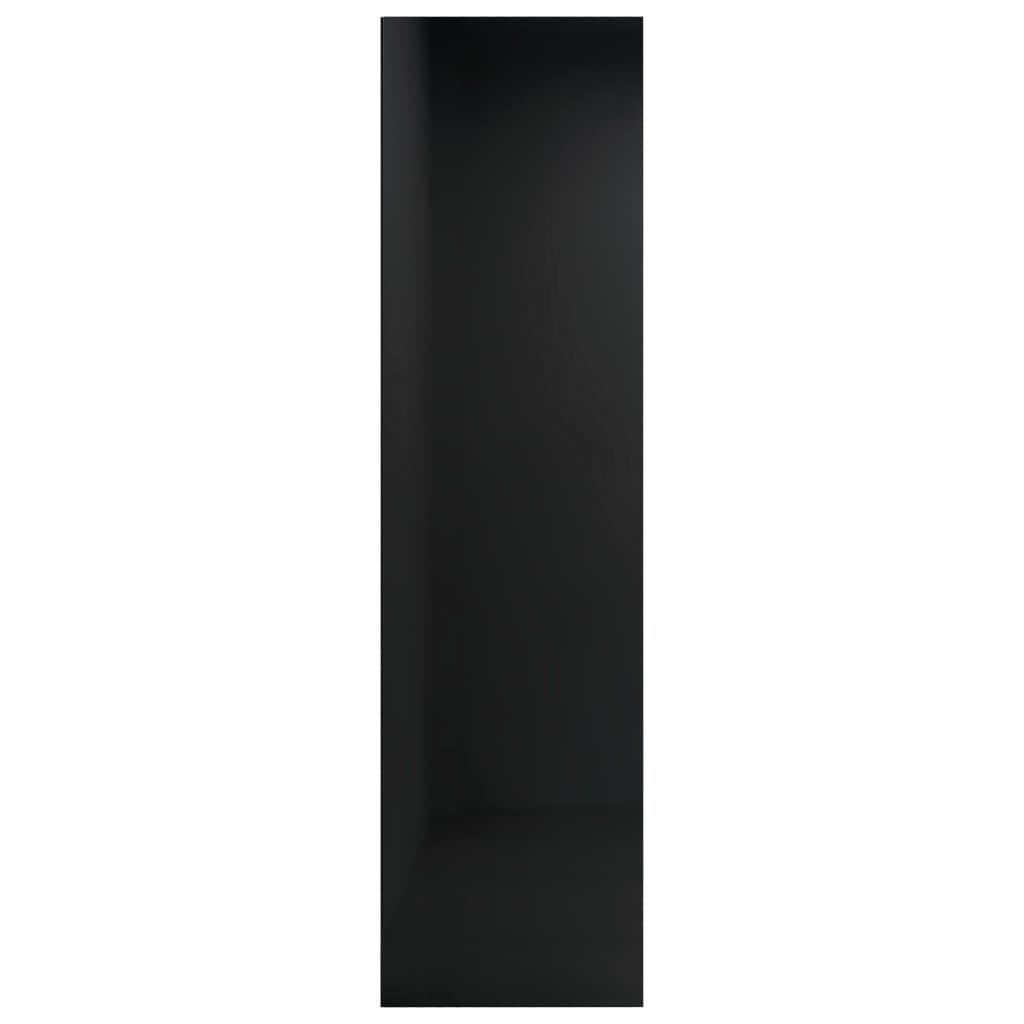 Book Cabinet/TV Cabinet High Gloss Black 36x30x114 cm Chipboard
