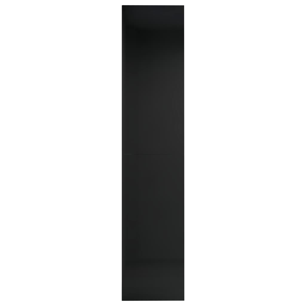 Book Cabinet/TV Cabinet High Gloss Black 36x30x143 cm Chipboard
