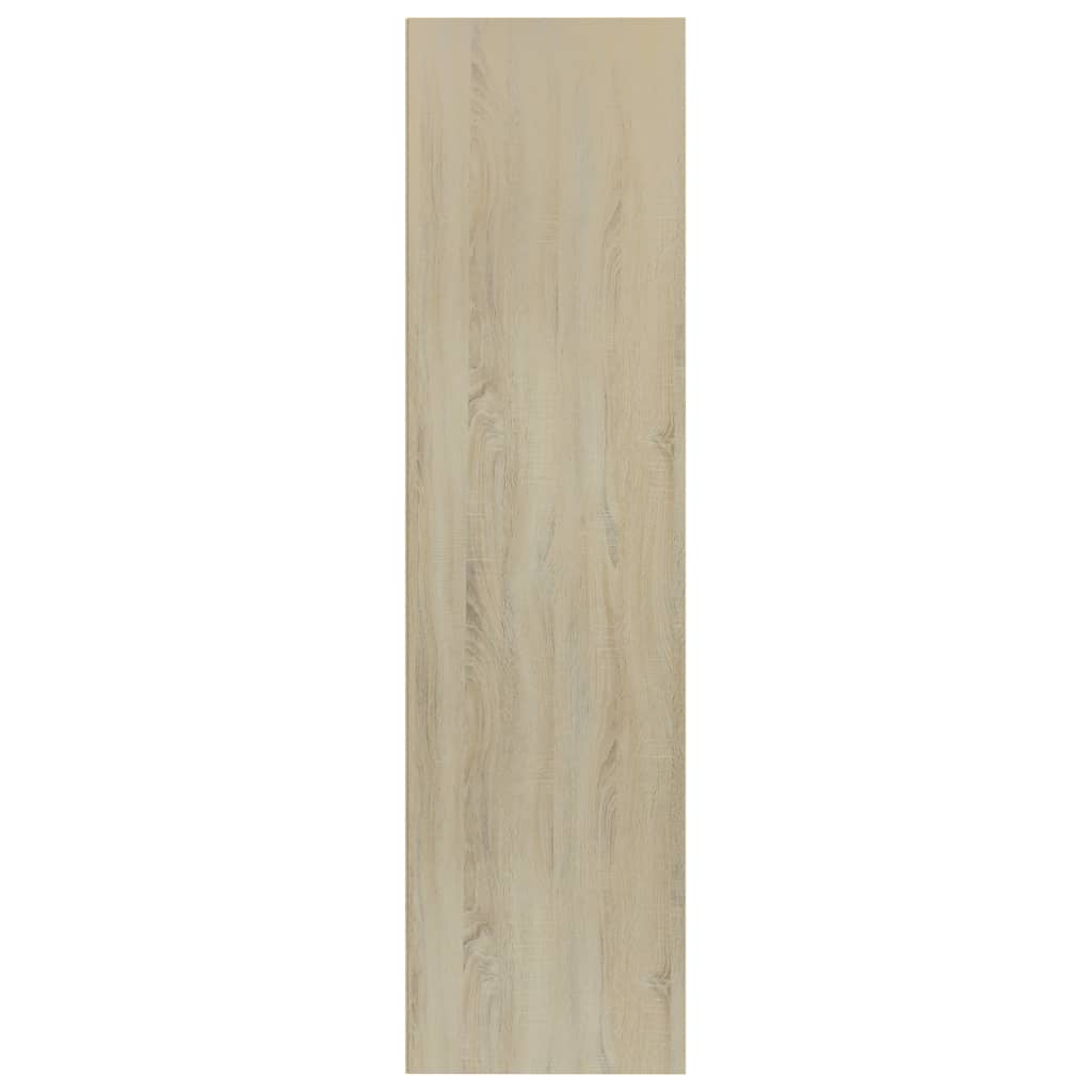 Book Cabinet/TV Cabinet White and Sonoma Oak 36x30x114 cm Chipboard