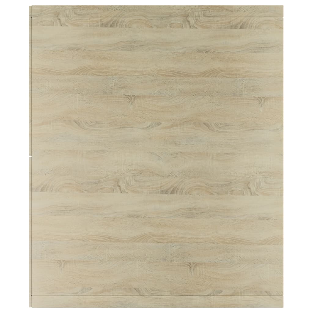 Book Cabinet/TV Cabinet White and Sonoma Oak 36x30x114 cm Chipboard