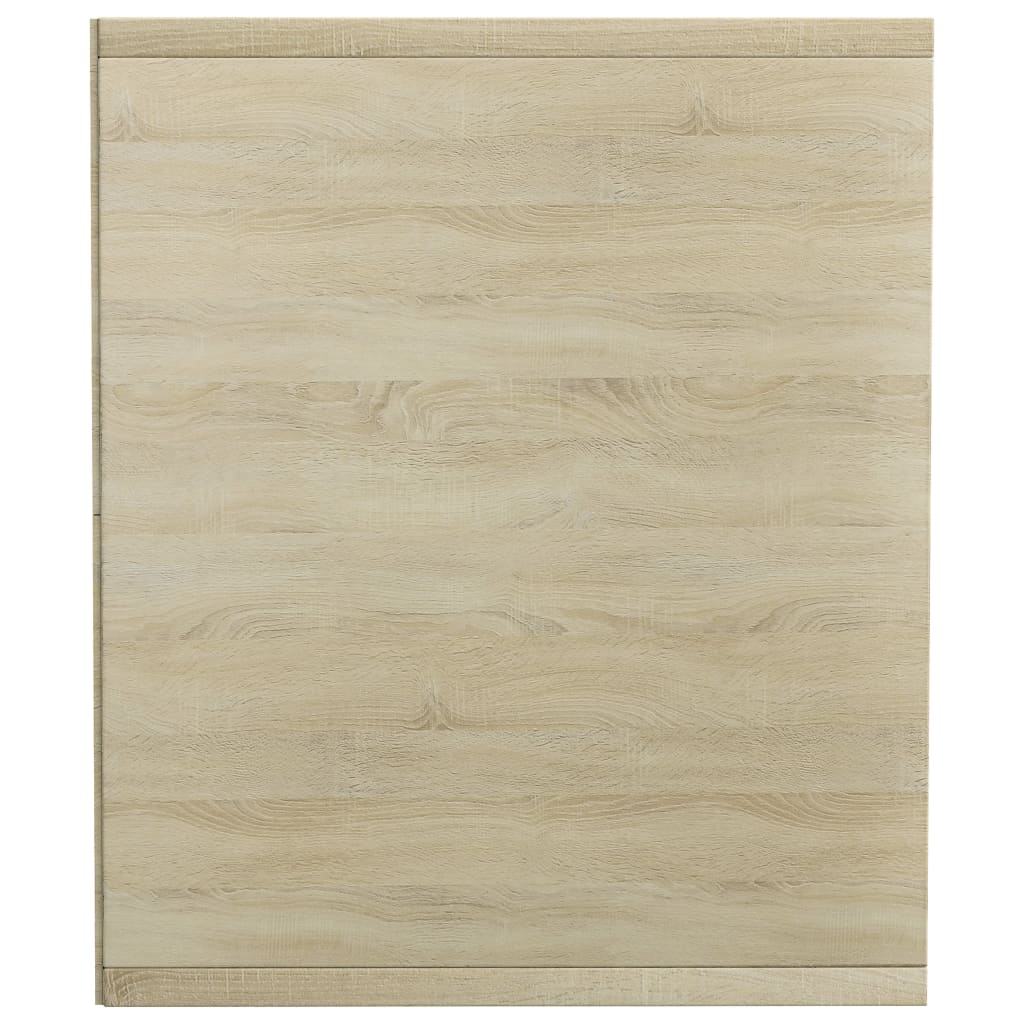 Book Cabinet/TV Cabinet White and Sonoma Oak 36x30x143 cm Chipboard